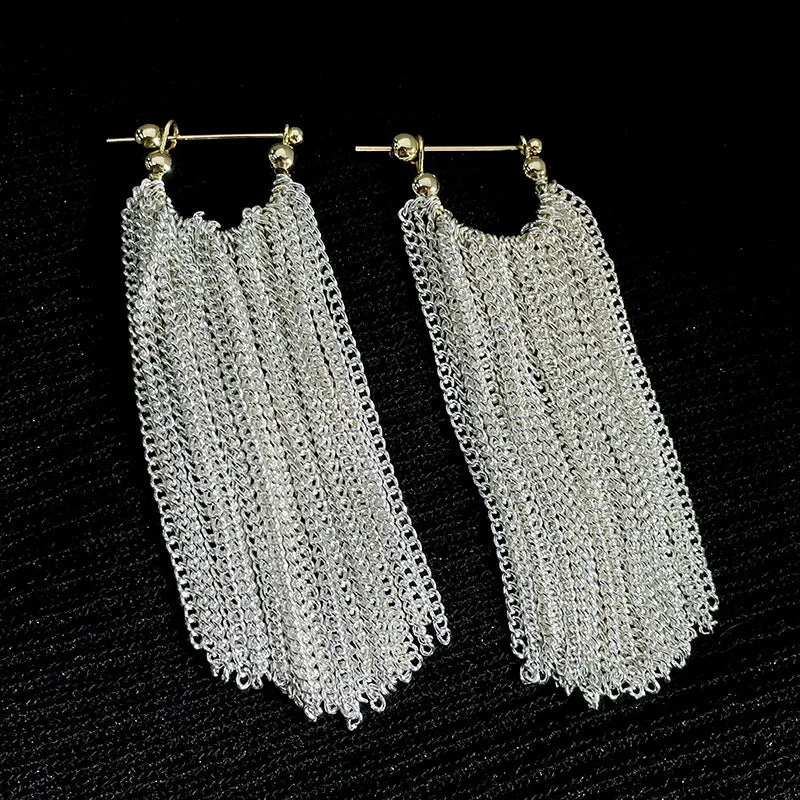 Wholesale Long Tassel Copper Earrings