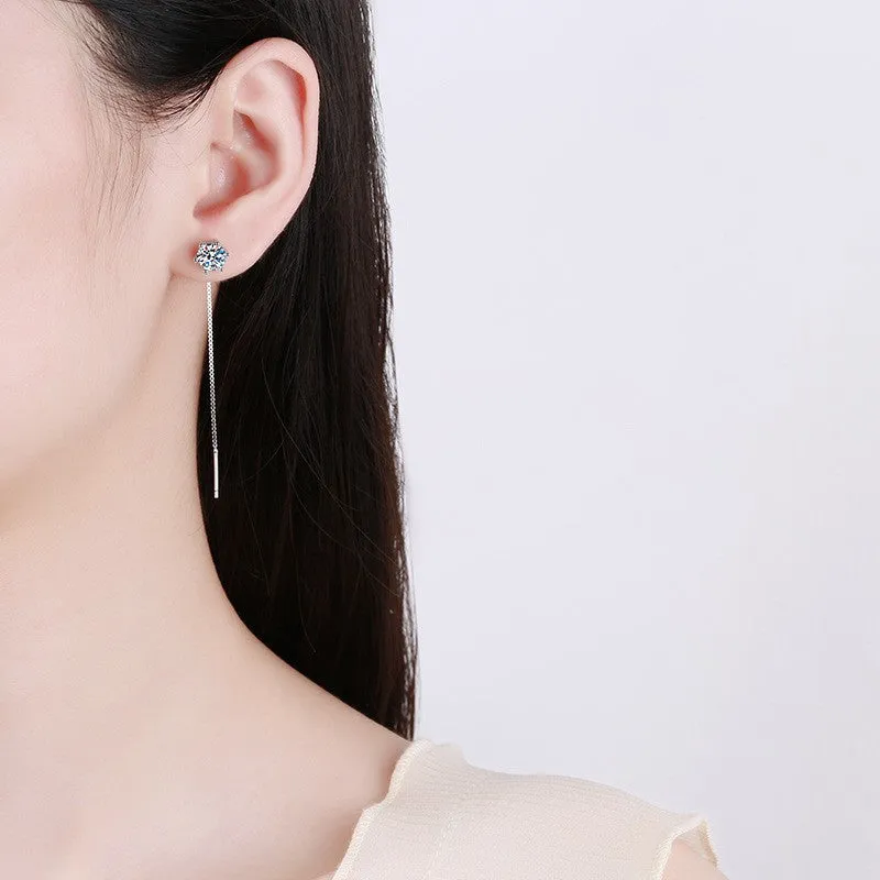 Wholesale Long Tassel Copper Earrings