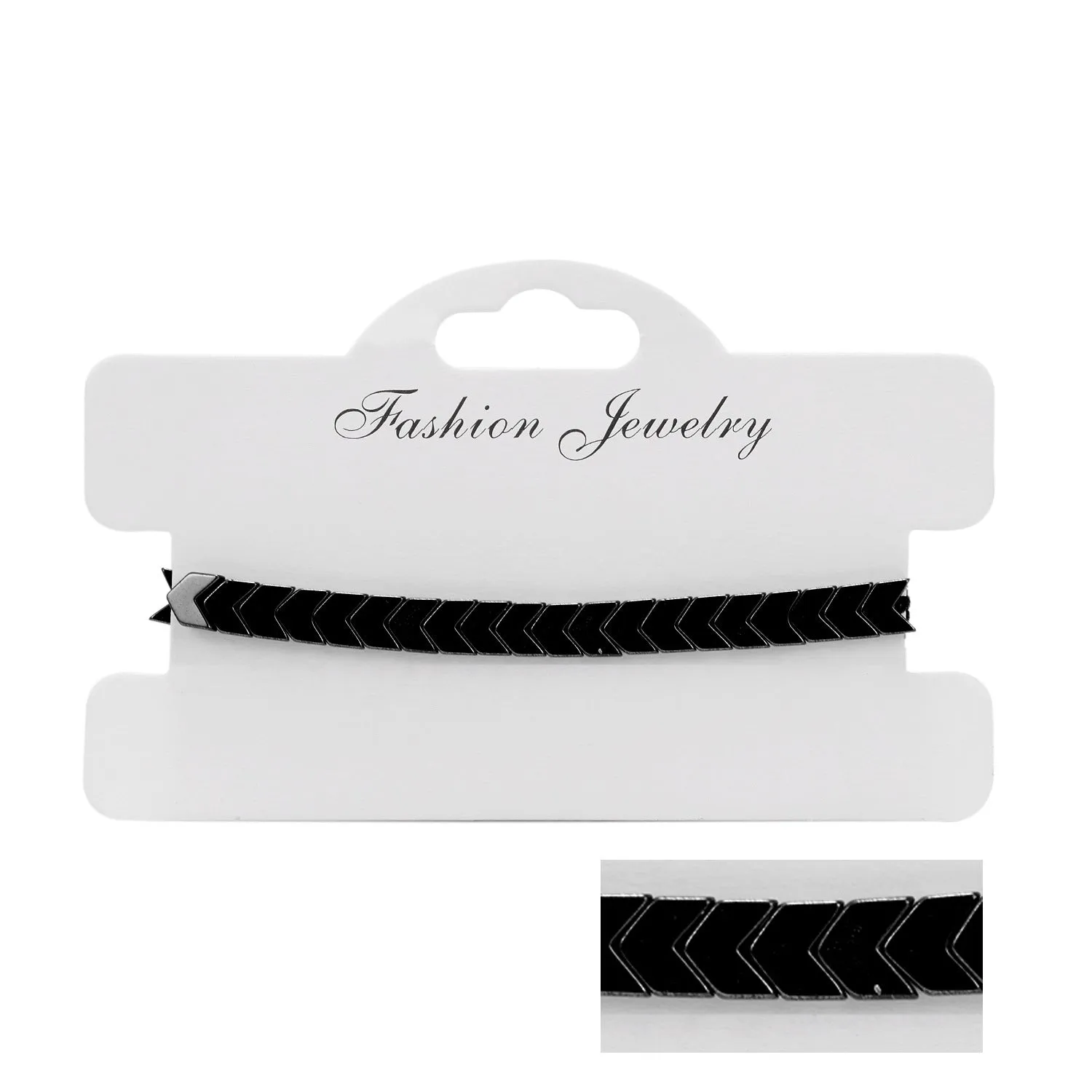 Wholesale Love flat bead black gallstone hand-woven adjustable bracelet