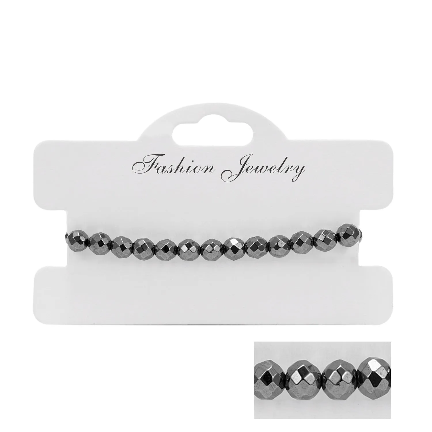 Wholesale Love flat bead black gallstone hand-woven adjustable bracelet