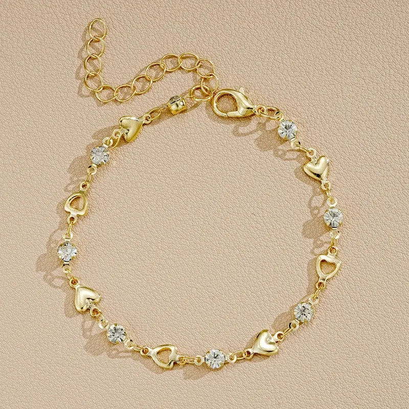Wholesale Love Inlaid Zircon Alloy Bracelets