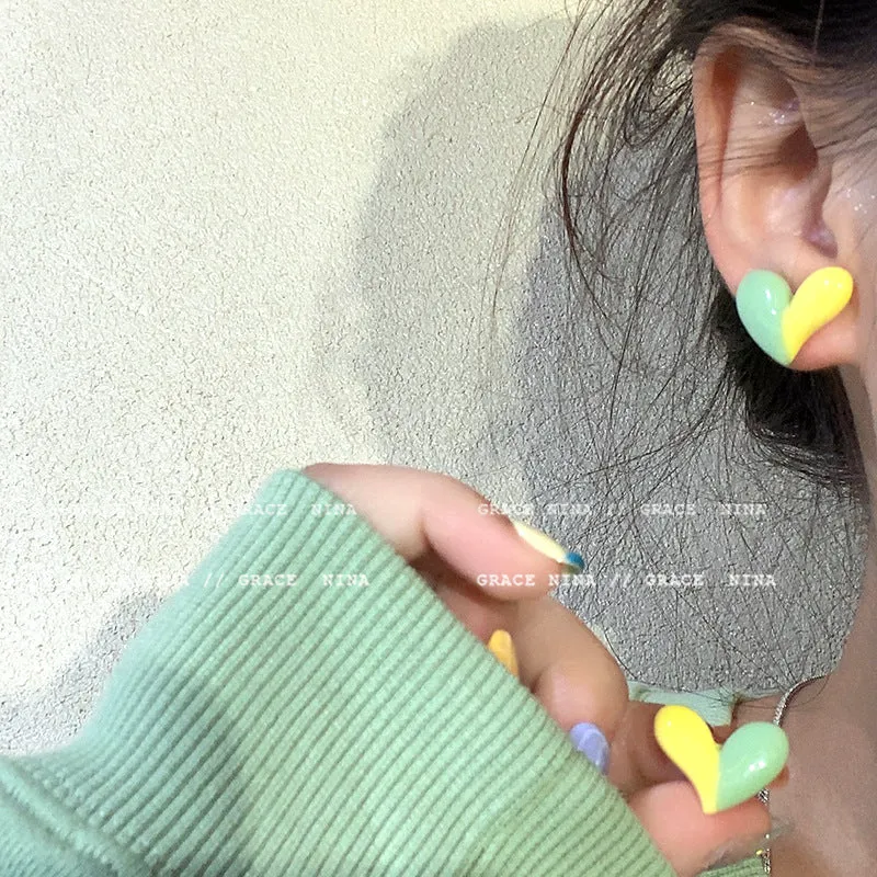 Wholesale Love Simple Alloy/Silver Plated/Gold Plated Earrings