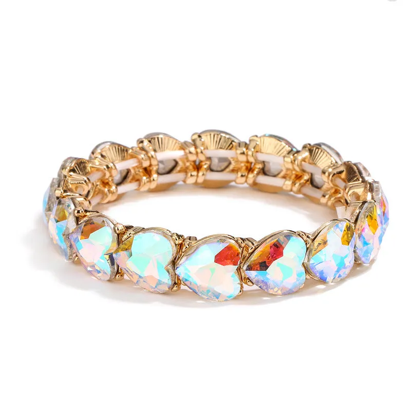 Wholesale Love Trinitite Elastic Wire Alloy Bracelet