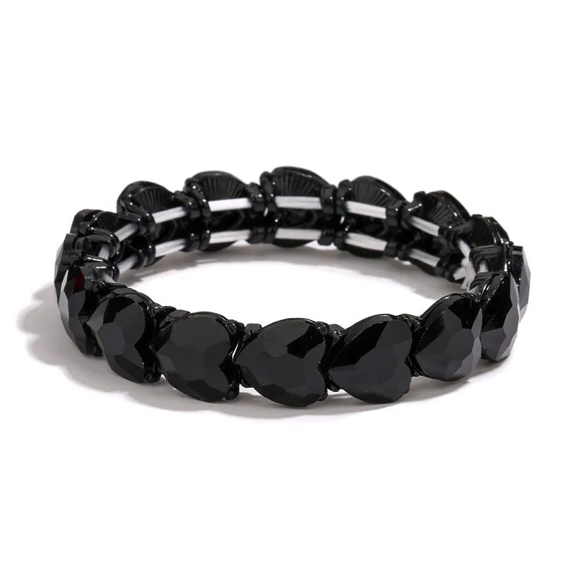 Wholesale Love Trinitite Elastic Wire Alloy Bracelet