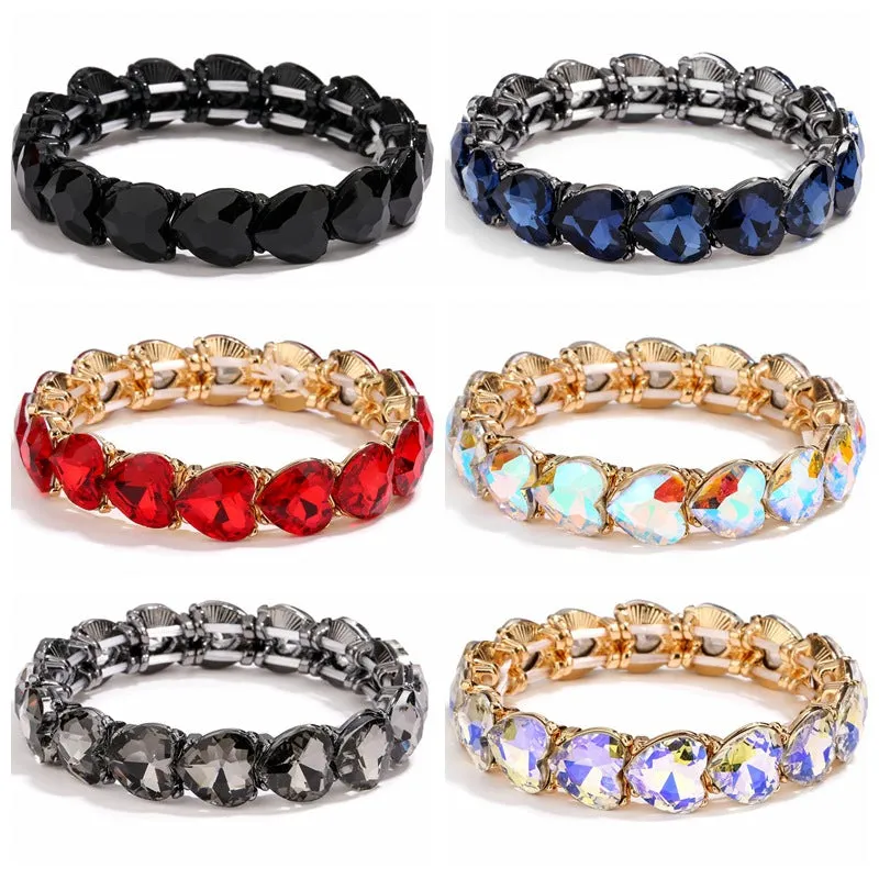 Wholesale Love Trinitite Elastic Wire Alloy Bracelet