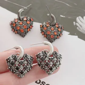 Wholesale Love Zircon Earrings
