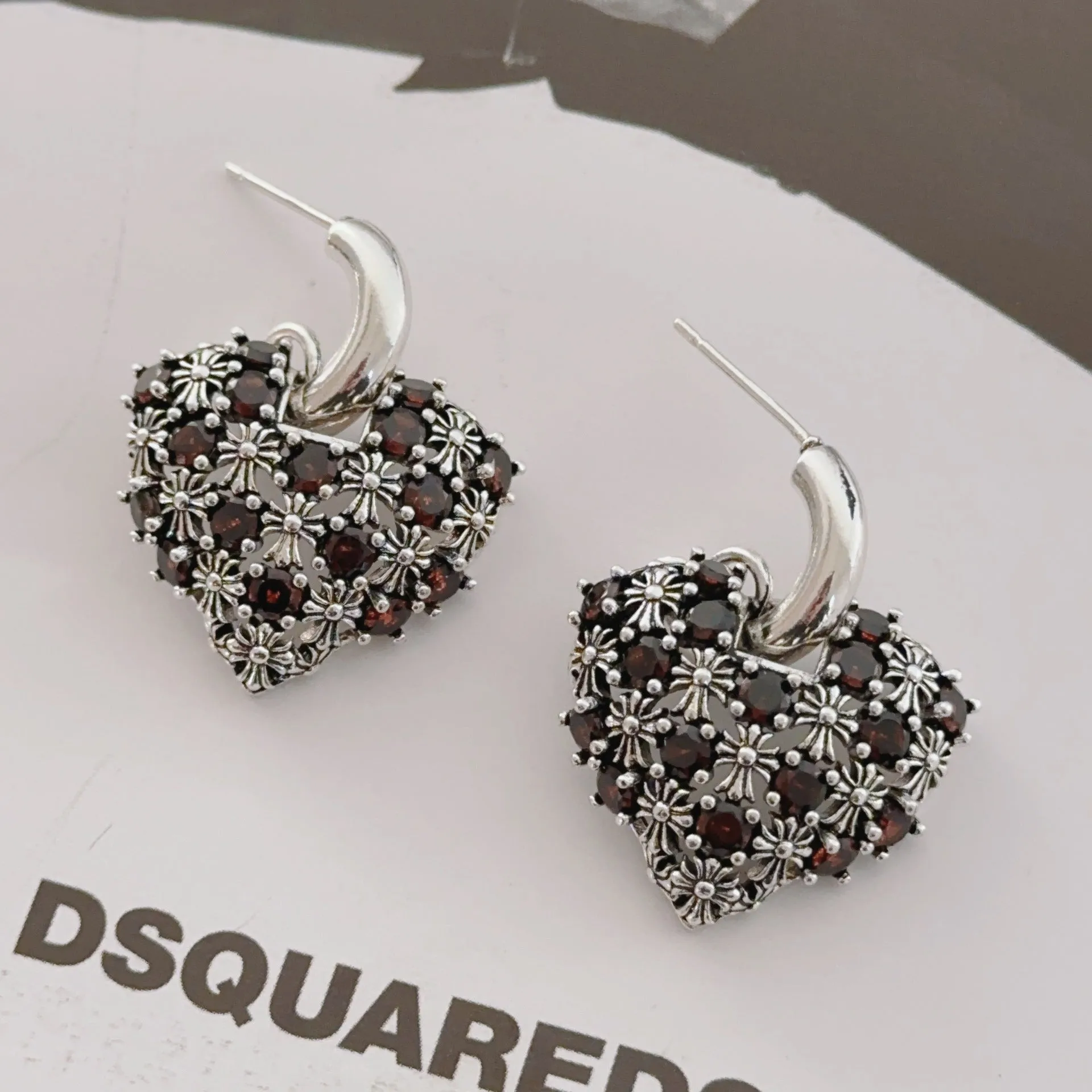 Wholesale Love Zircon Earrings