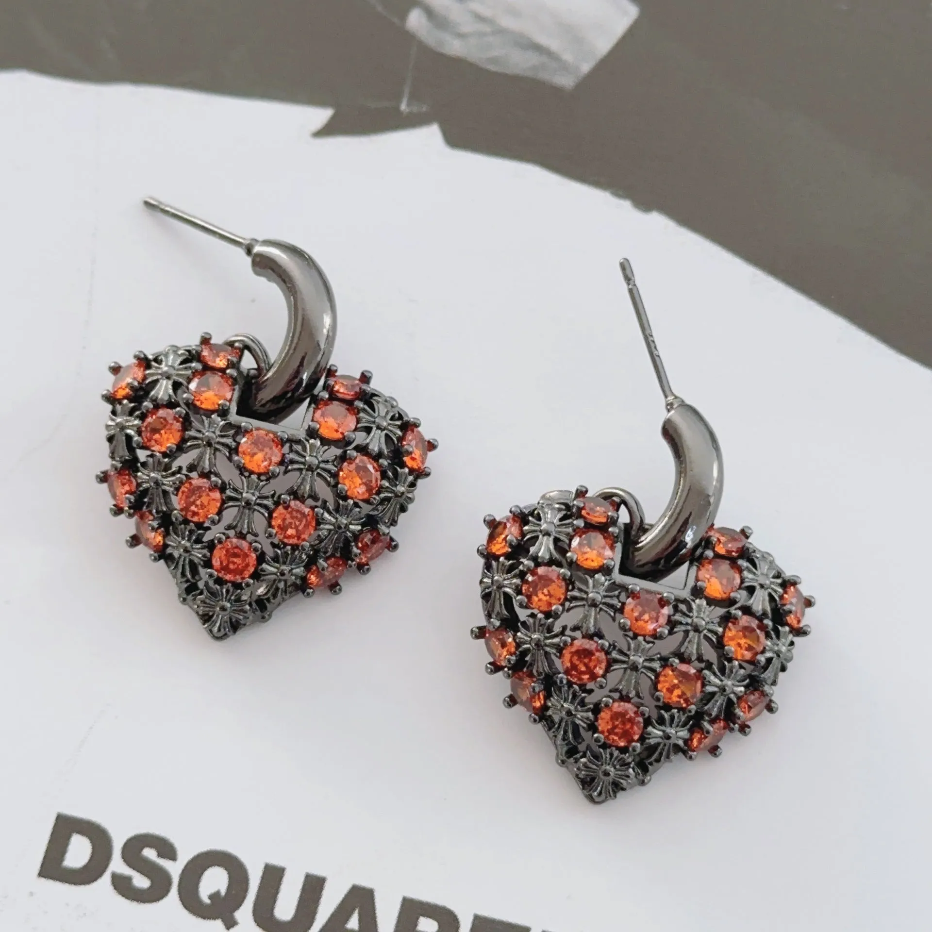 Wholesale Love Zircon Earrings