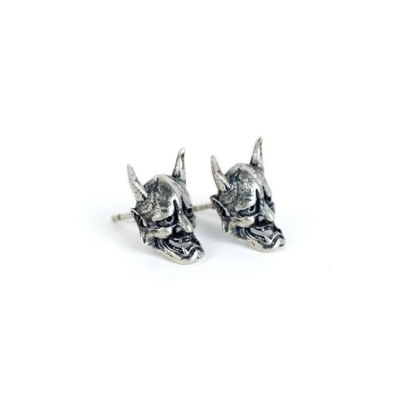 Wholesale Mask Punk Retro Distressed Halloween Copper Earrings
