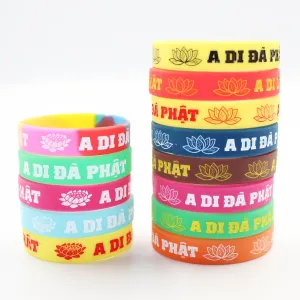 Wholesale Medium & Small Size Silicone Lotus Bracelet