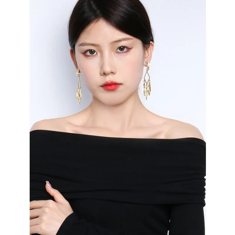 Wholesale Metal Diamond Vintage Earrings