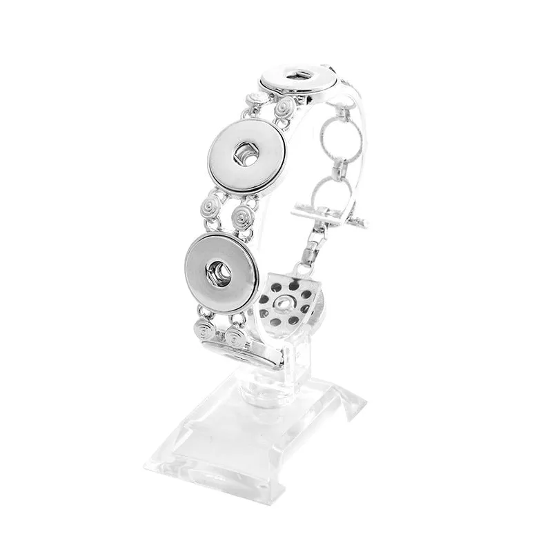 Wholesale Metal DIY Snap Bracelet