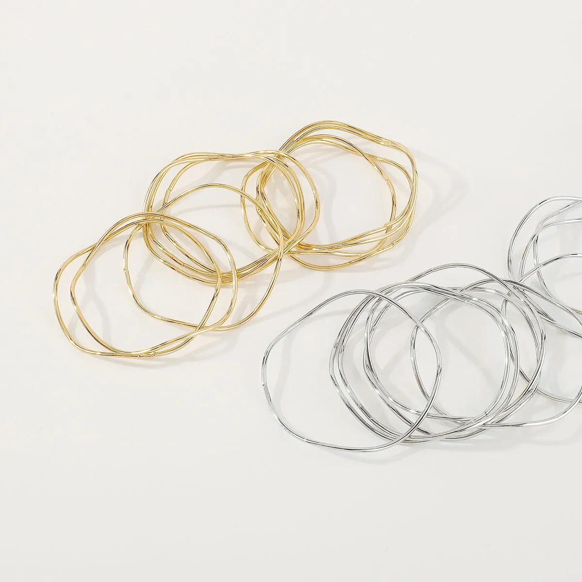 Wholesale Metallic Multilayer Irregular Bracelet
