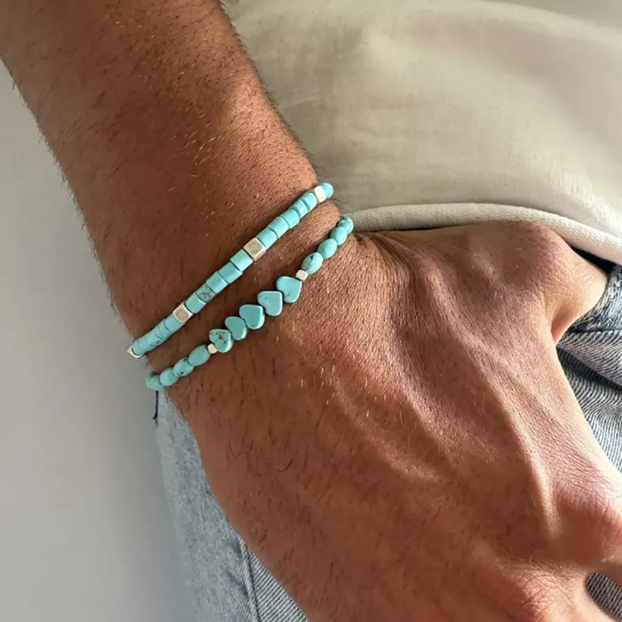 Wholesale Micro-paved Zirconia Dice Bracelet Set