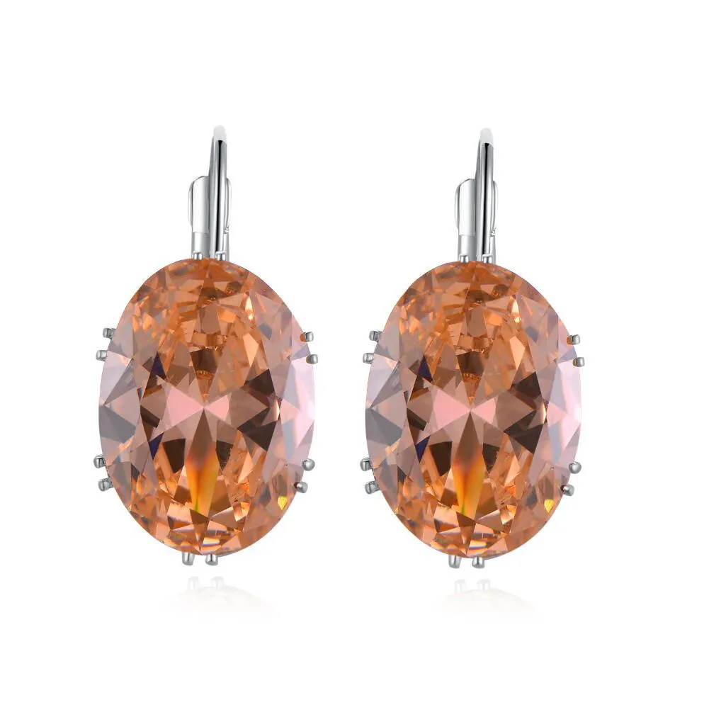 Wholesale Micropaved Square Diamond Zirconia Earrings