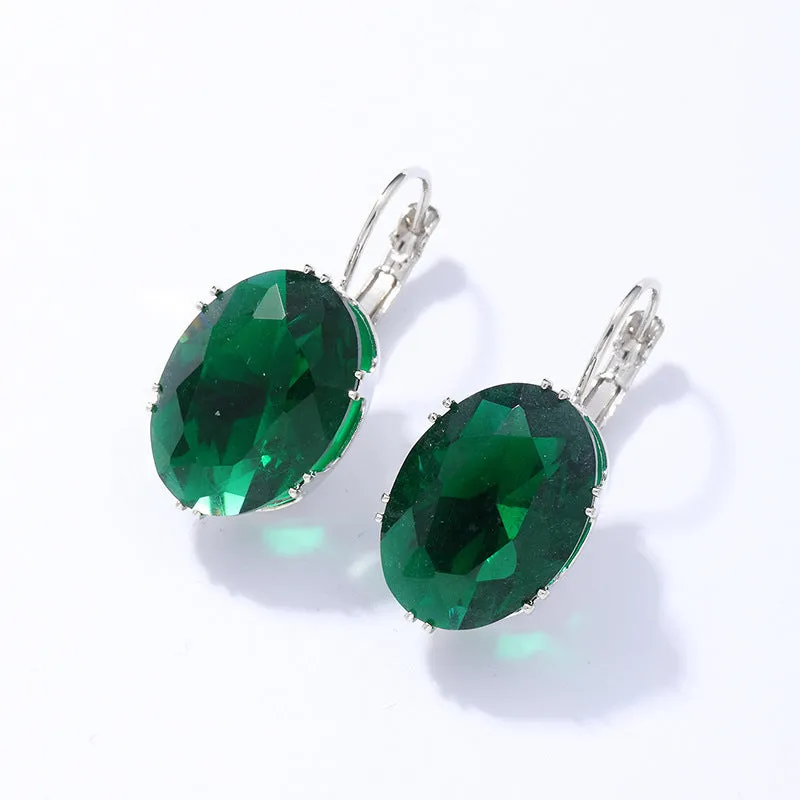 Wholesale Micropaved Square Diamond Zirconia Earrings