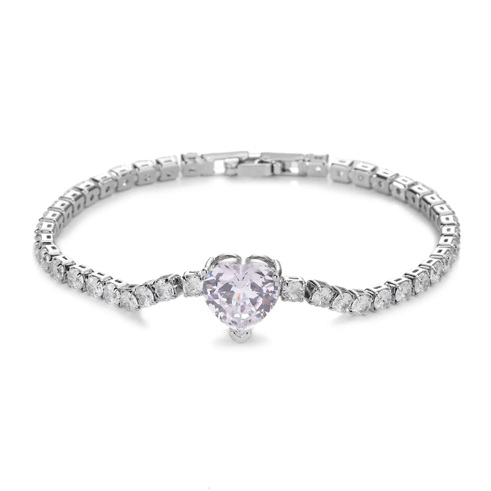 Wholesale Micropaved Zirconia Adjustable Copper Bracelet