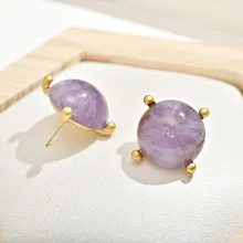Wholesale Middle Antique Glazed Butterfly Diamond Dumb Gold Alloy Earrings