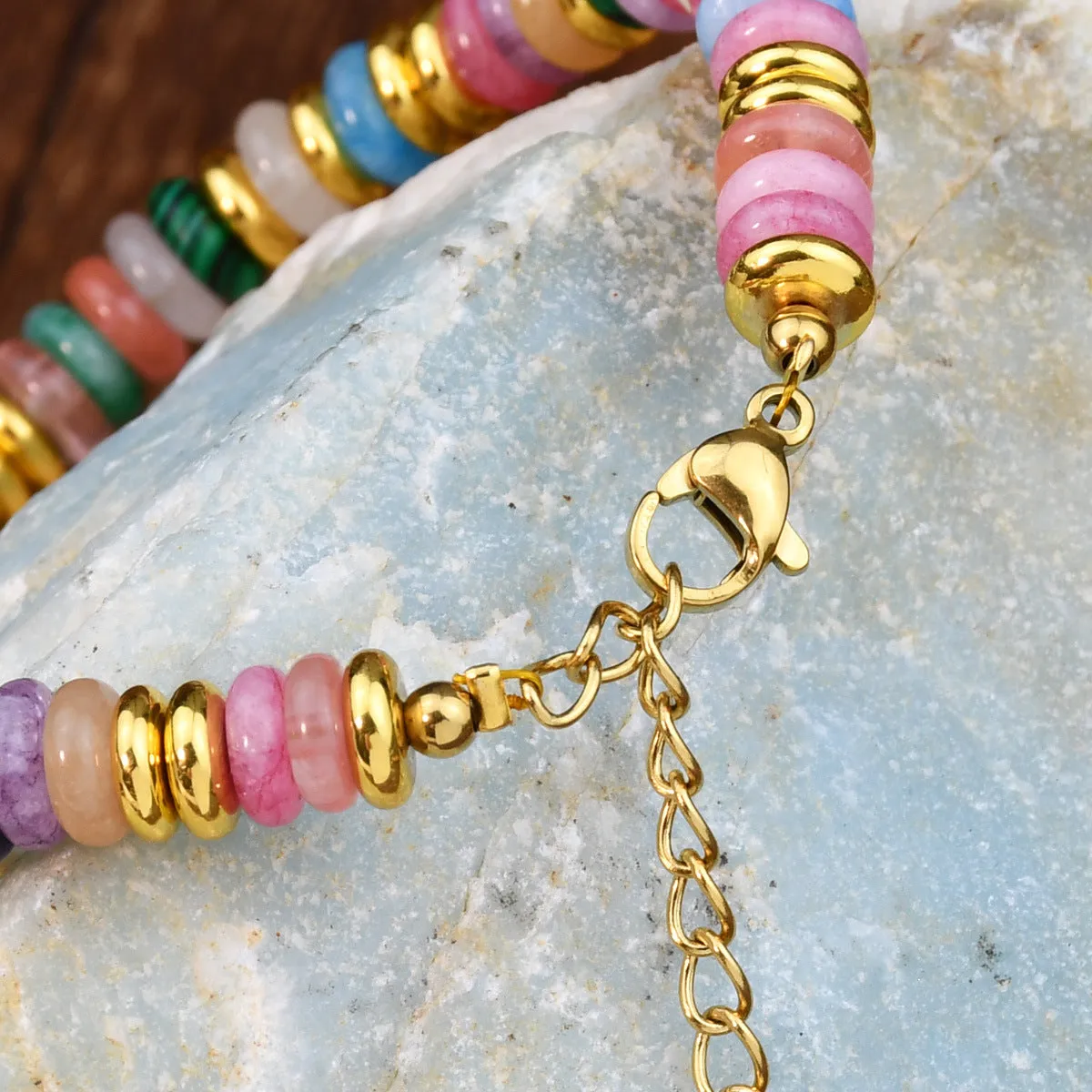 Wholesale minority high sense does not fade natural stone crystal bracelet