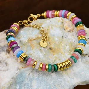 Wholesale minority high sense does not fade natural stone crystal bracelet
