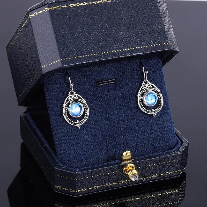 Wholesale Moonlight Stone Copper Earrings