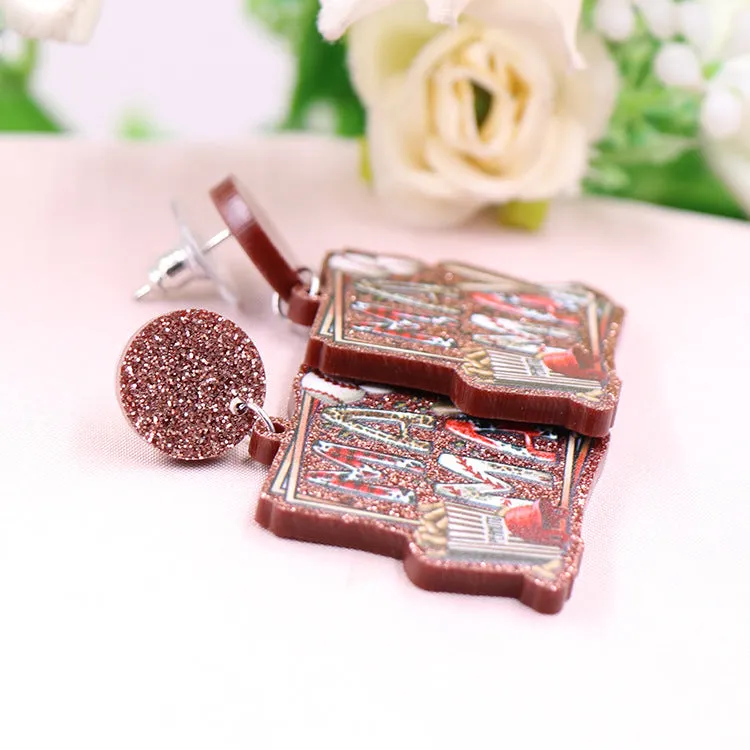 Wholesale Mother's Day Baseball Mama Acrylic Earrings