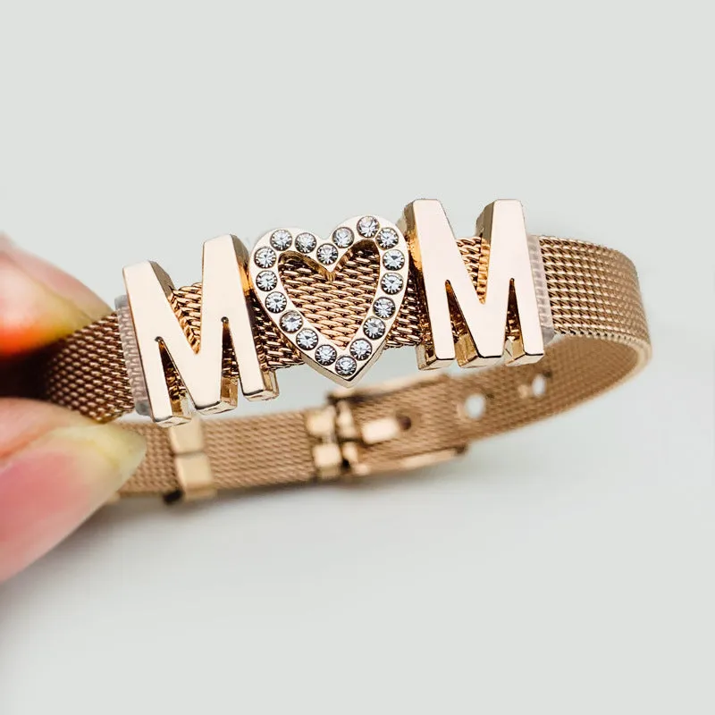 Wholesale Mother's Day Stainless Steel Mesh Watch Chains