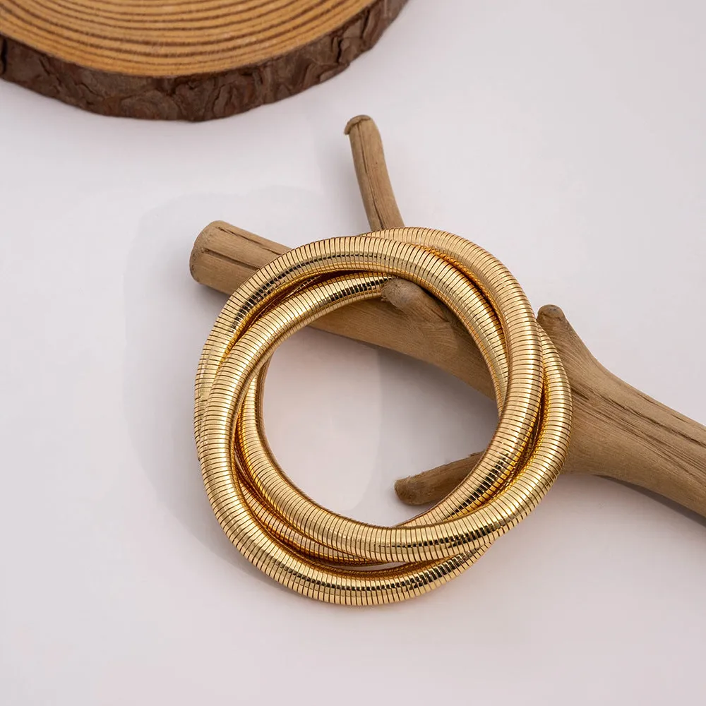 Wholesale  multi-layer elastic irregular winding bracelet