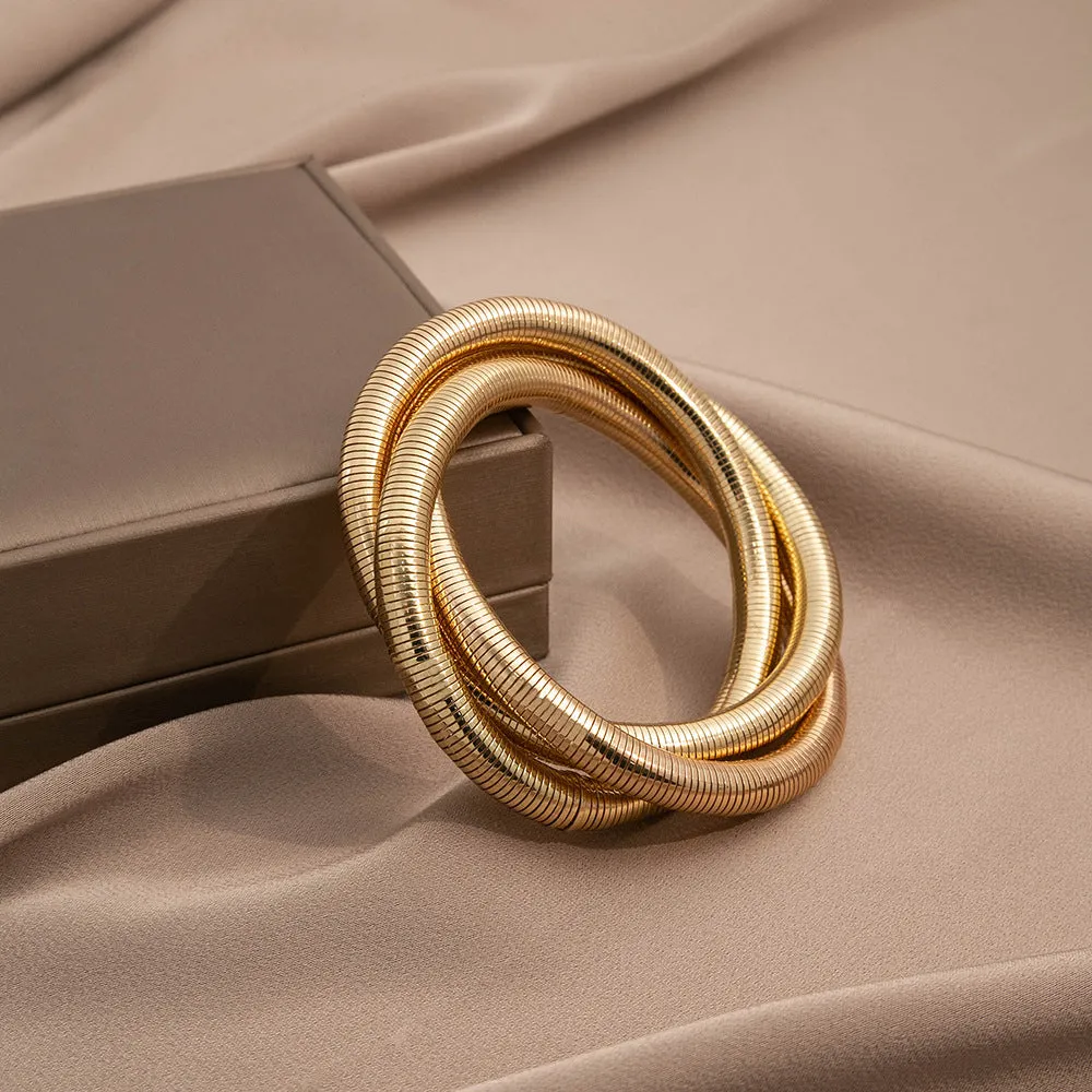Wholesale  multi-layer elastic irregular winding bracelet