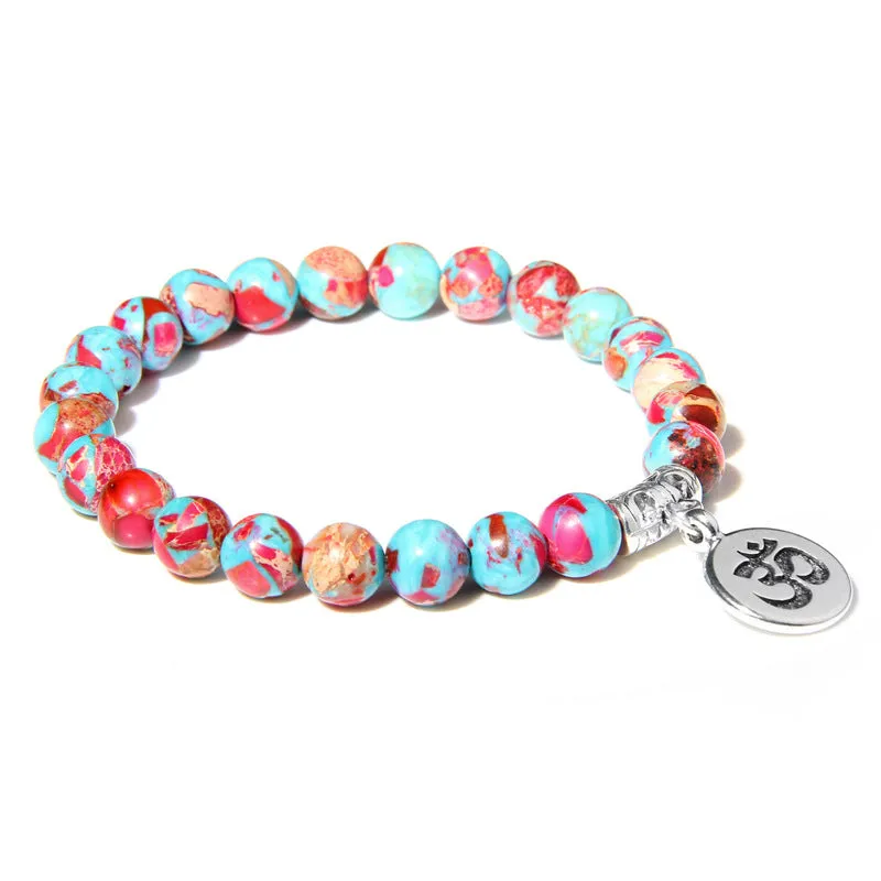 Wholesale Natural Agate Stone Beads Bracelet