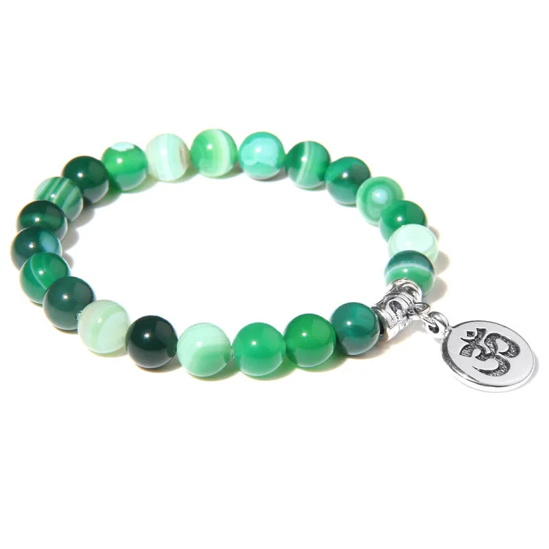 Wholesale Natural Agate Stone Beads Bracelet