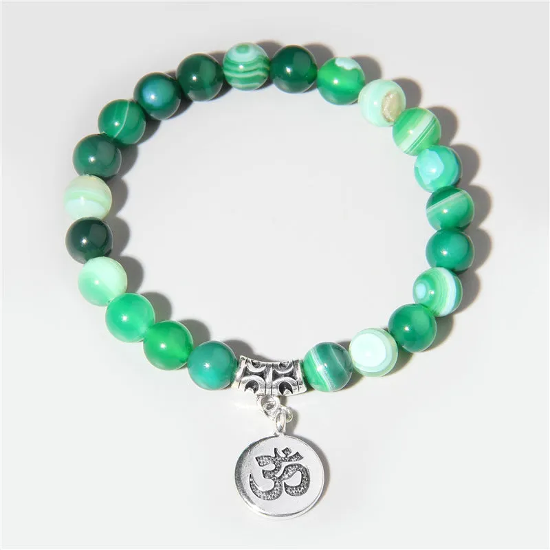 Wholesale Natural Agate Stone Beads Bracelet
