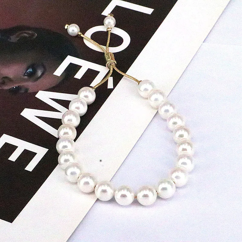 Wholesale Natural Freshwater Pearl Adjustable Bracelet