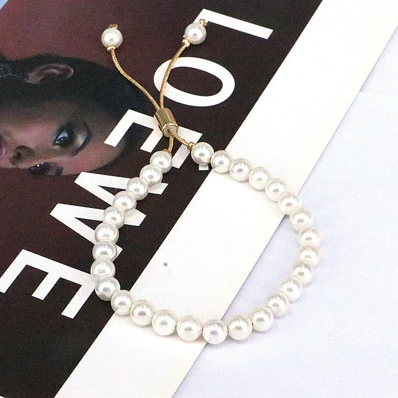 Wholesale Natural Freshwater Pearl Adjustable Bracelet