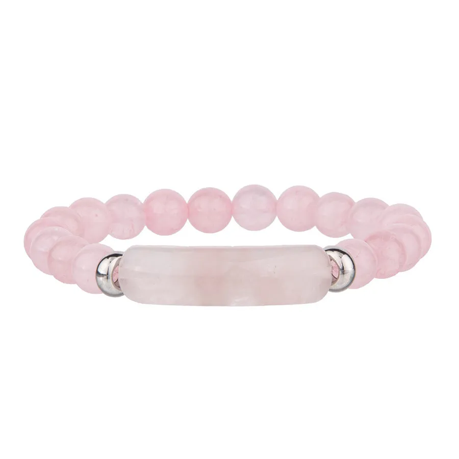 Wholesale Natural Stone Crystal Agate Simple Fashion Bracelet