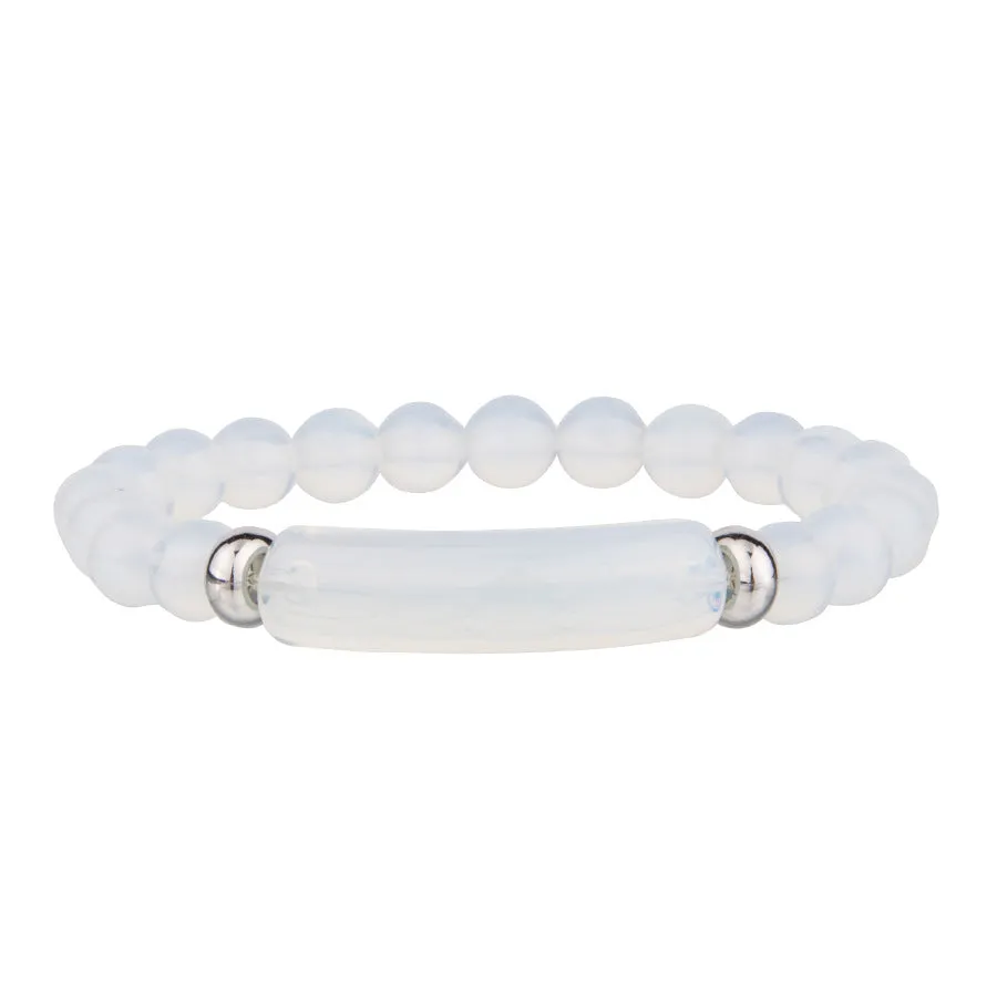 Wholesale Natural Stone Crystal Agate Simple Fashion Bracelet