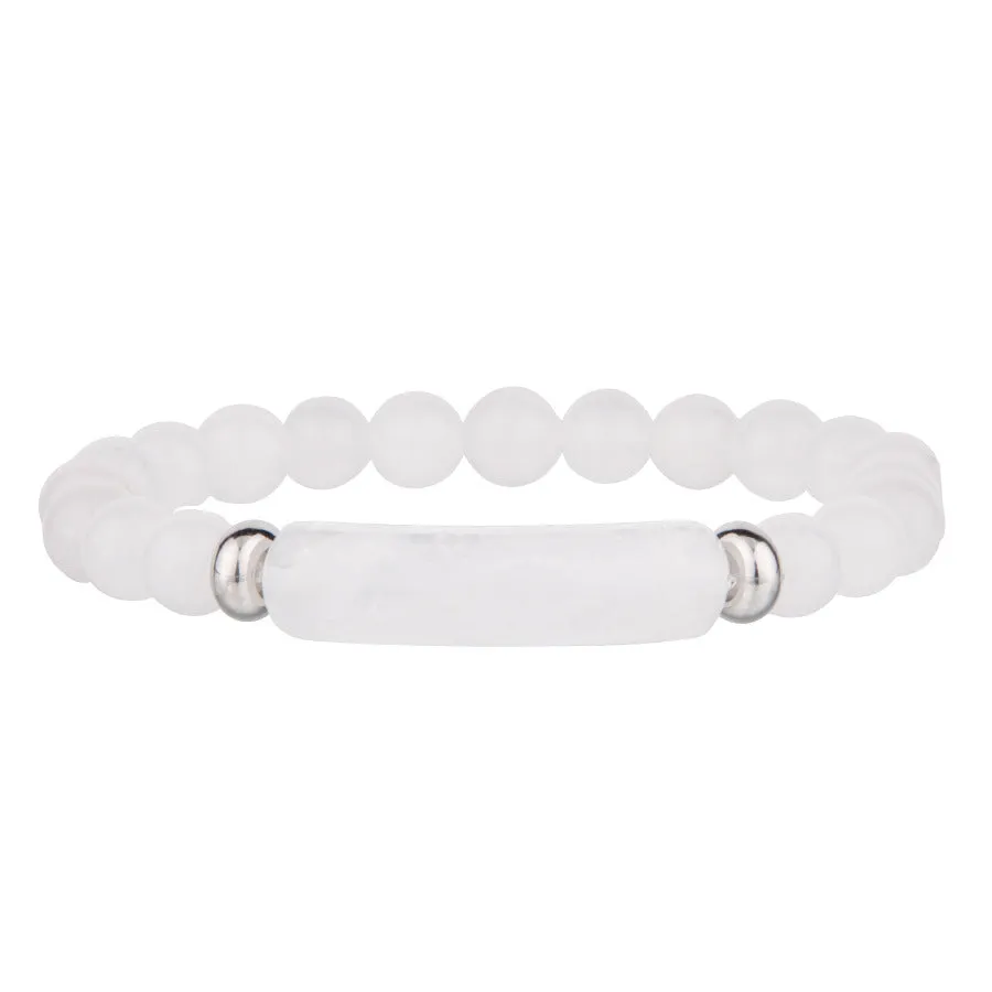 Wholesale Natural Stone Crystal Agate Simple Fashion Bracelet