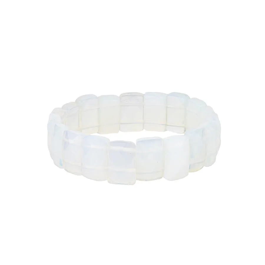 Wholesale Natural Stone Crystal Facet Semi-precious Stone Agate Bracelet