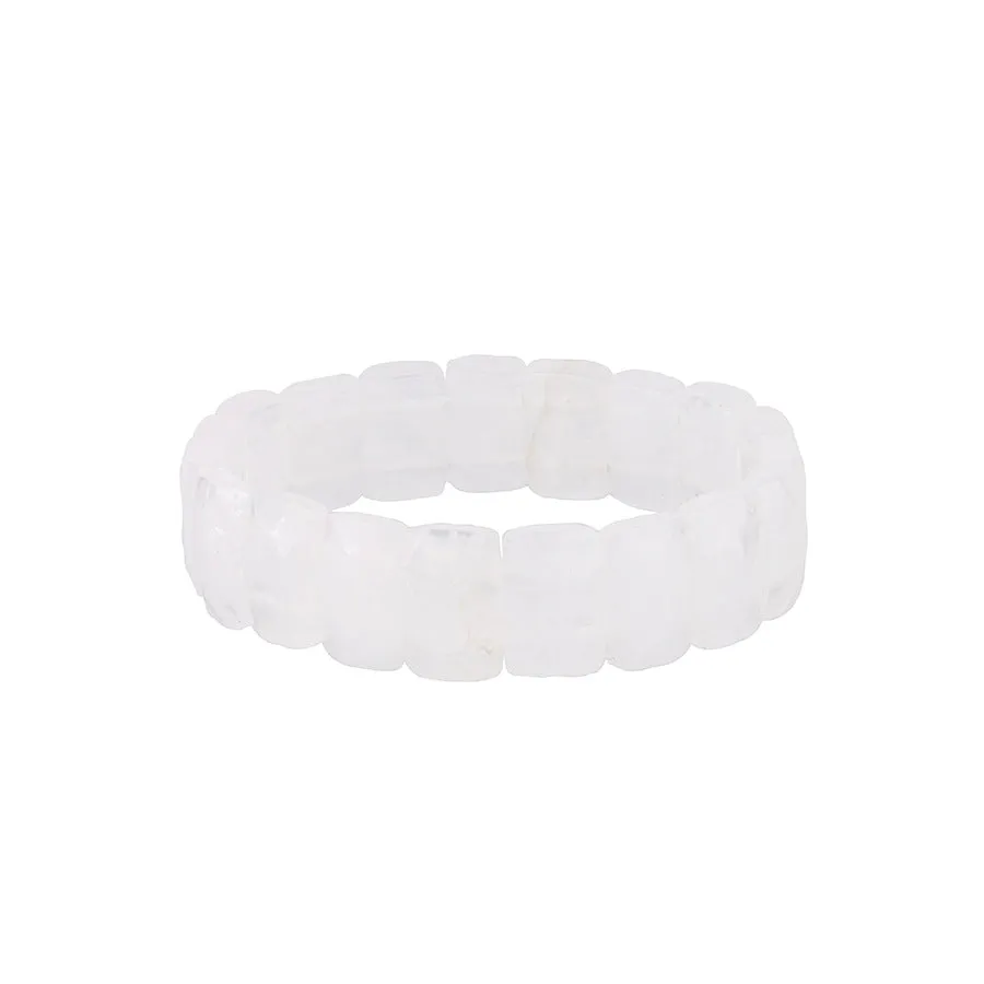 Wholesale Natural Stone Crystal Facet Semi-precious Stone Agate Bracelet