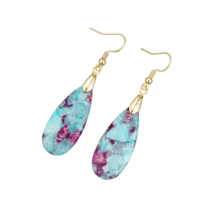 Wholesale Natural Stone Long Bohemian Earrings