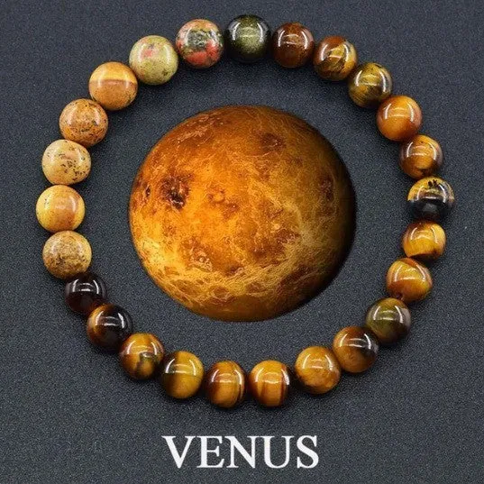 Wholesale Natural Stone Planet Bracelet