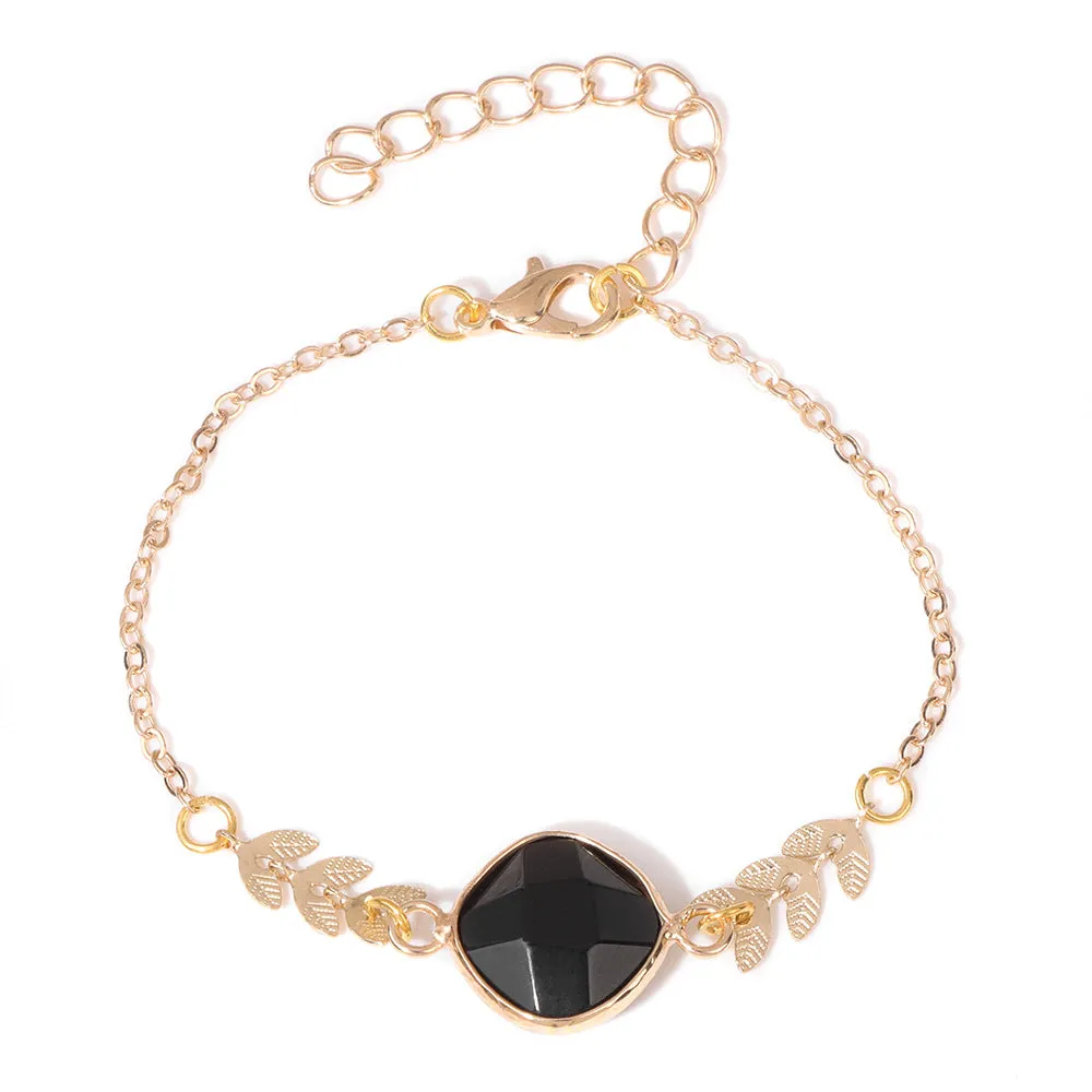 Wholesale Natural Stones Love Alloy Bracelet
