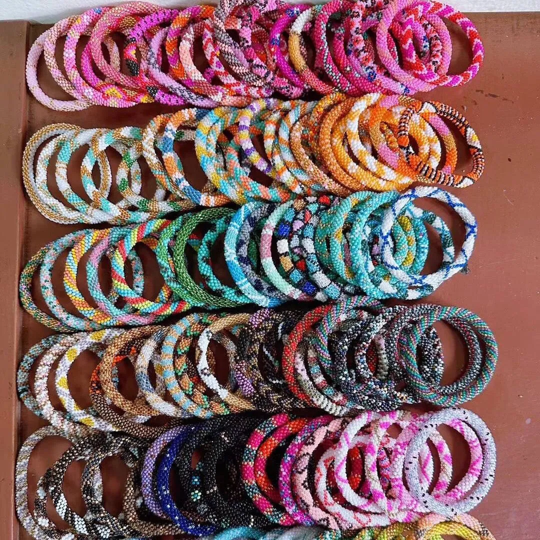 Wholesale Nepal Japan Hand-woven Essential Oil Diffuser Beaded Bracelet
