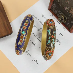 Wholesale Nepalese-style Retro Brass Bracelet