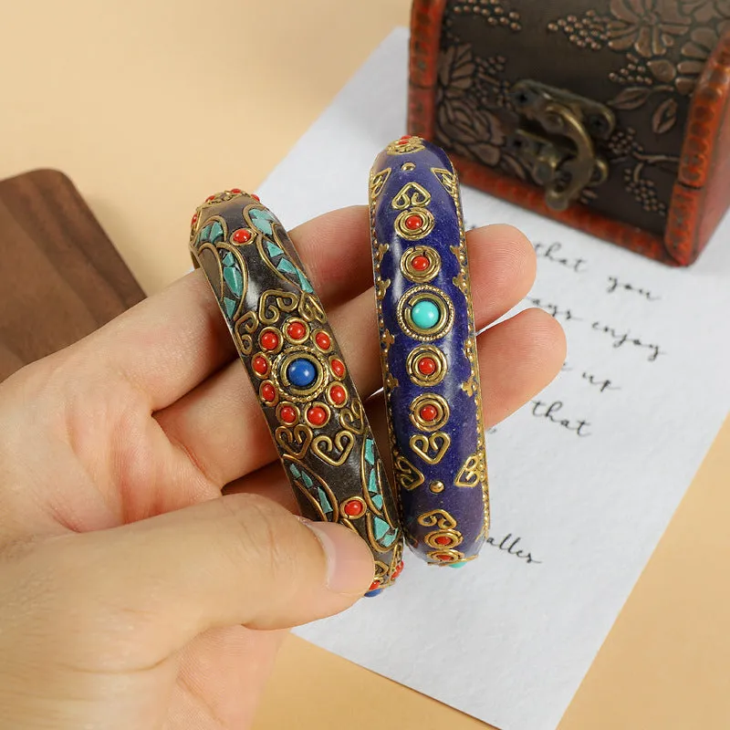 Wholesale Nepalese-style Retro Brass Bracelet
