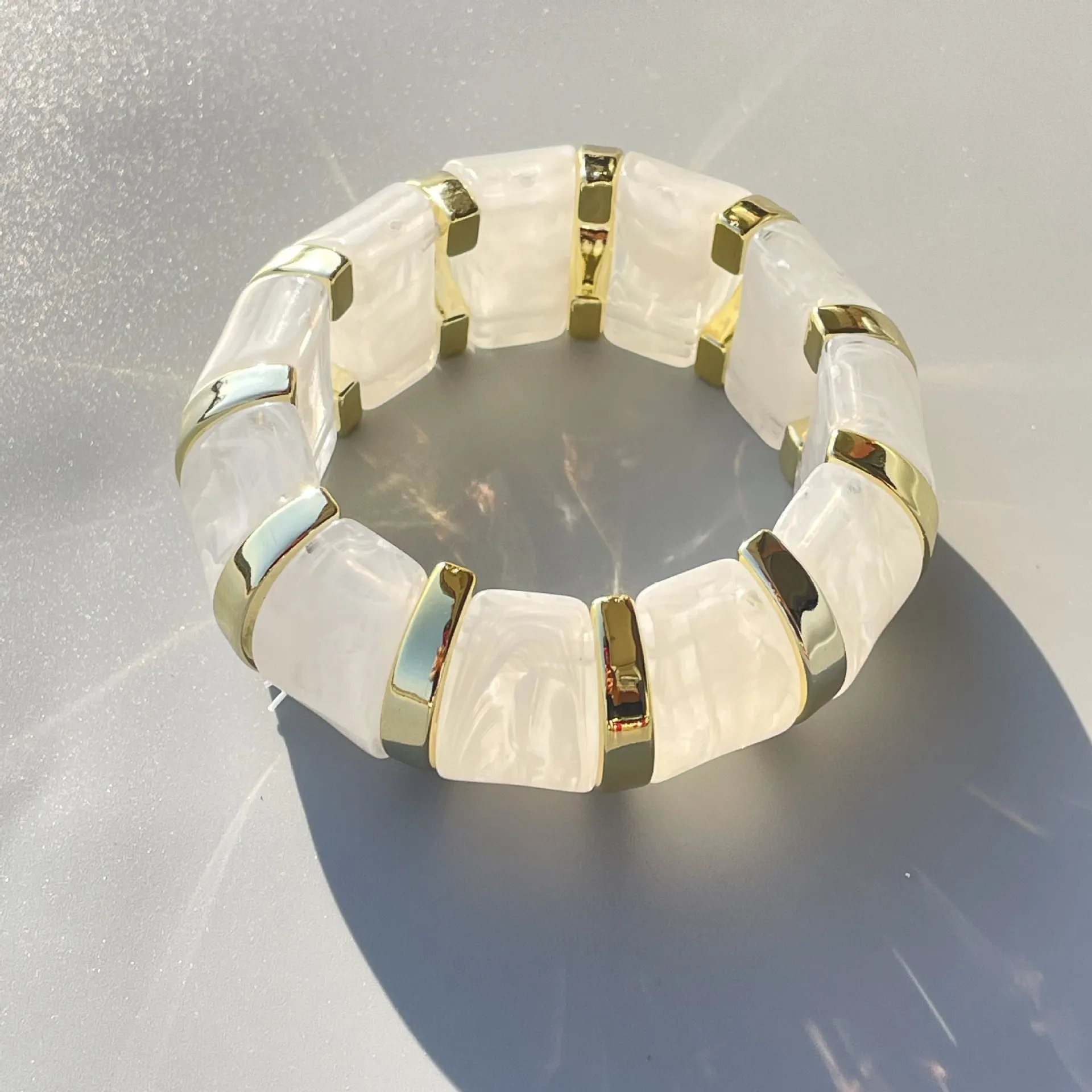 Wholesale New  Acrylic Stamping Rope Simple Maillard Bracelet