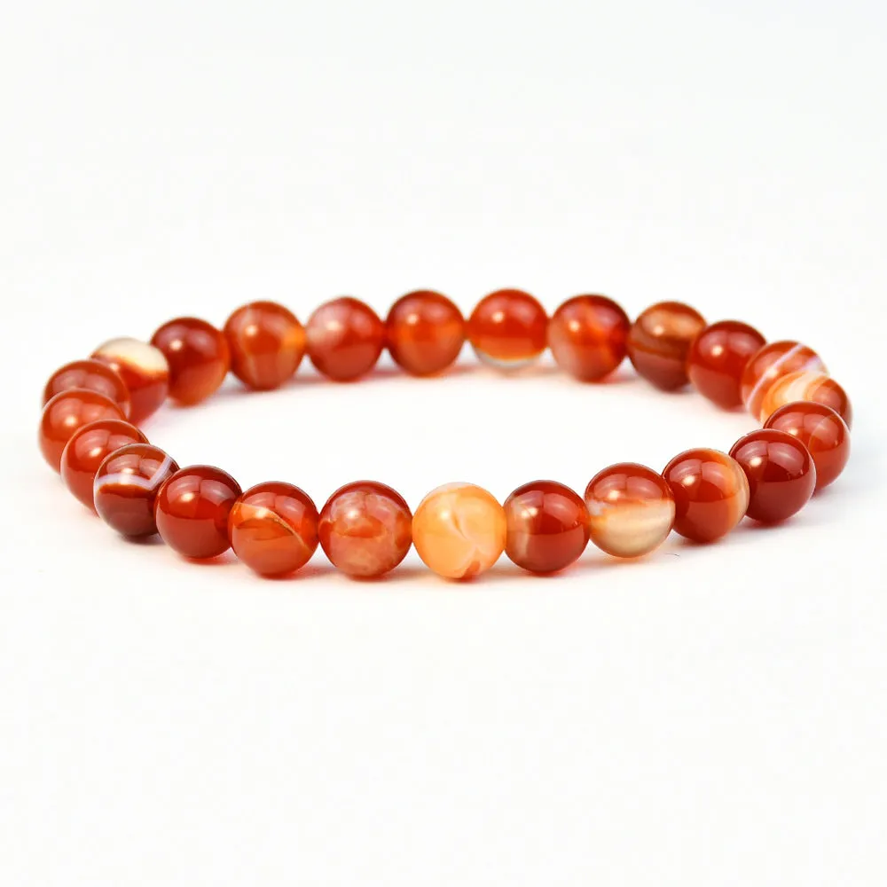 Wholesale New Chinese bracelet 8mm round beads natural stone bracelet