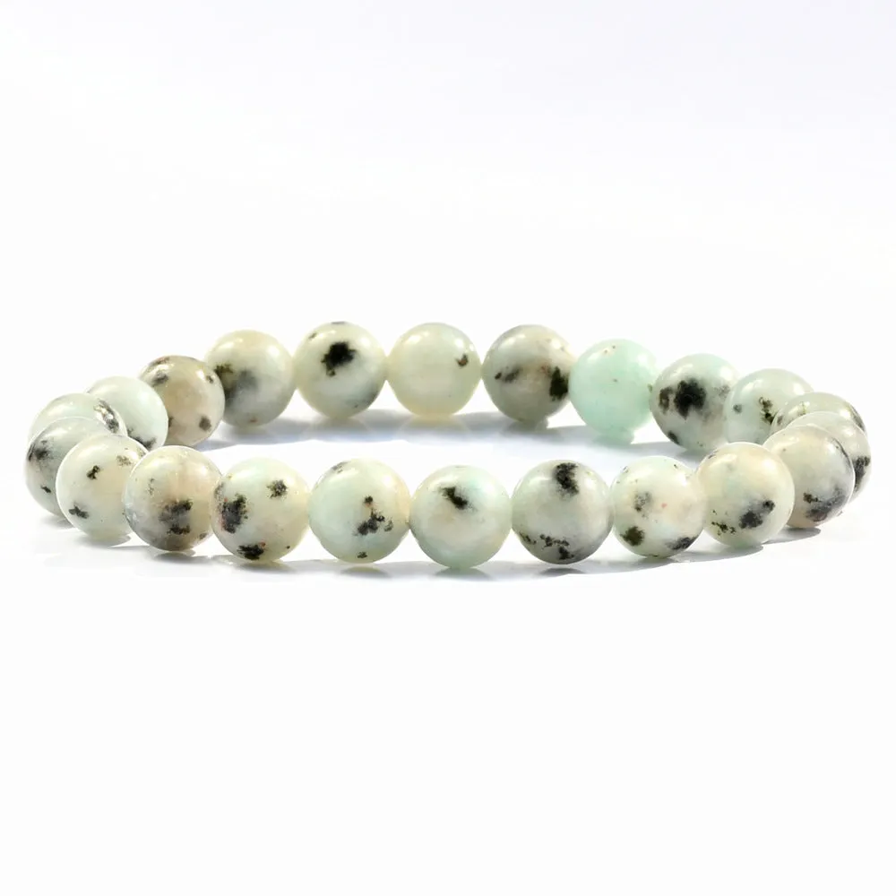 Wholesale New Chinese bracelet 8mm round beads natural stone bracelet
