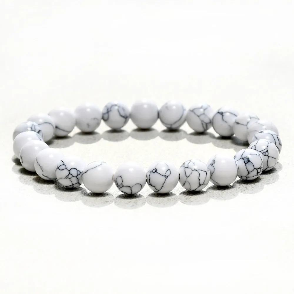 Wholesale New Chinese bracelet 8mm round beads natural stone bracelet