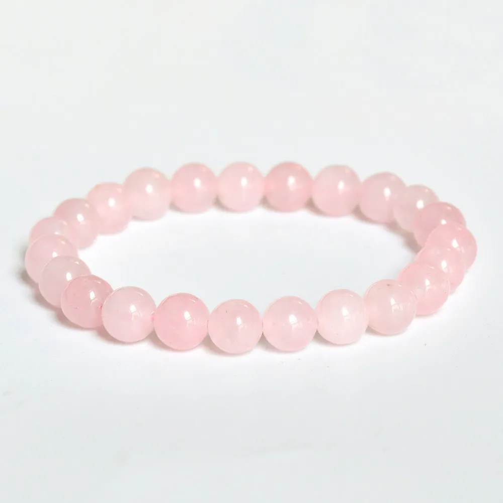 Wholesale New Chinese bracelet 8mm round beads natural stone bracelet